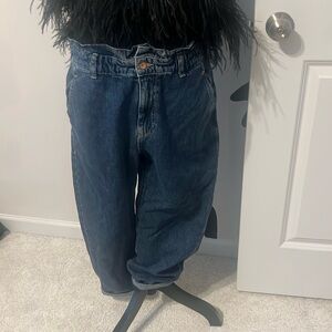 Zara gathered waist  denim